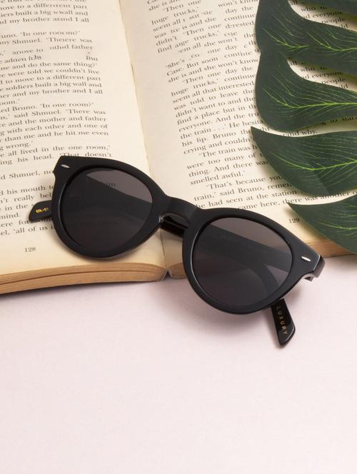 ted smith unisex black premium italian acetate sunglasses with polarized lenses. - 21766342 -  Standard Image - 0