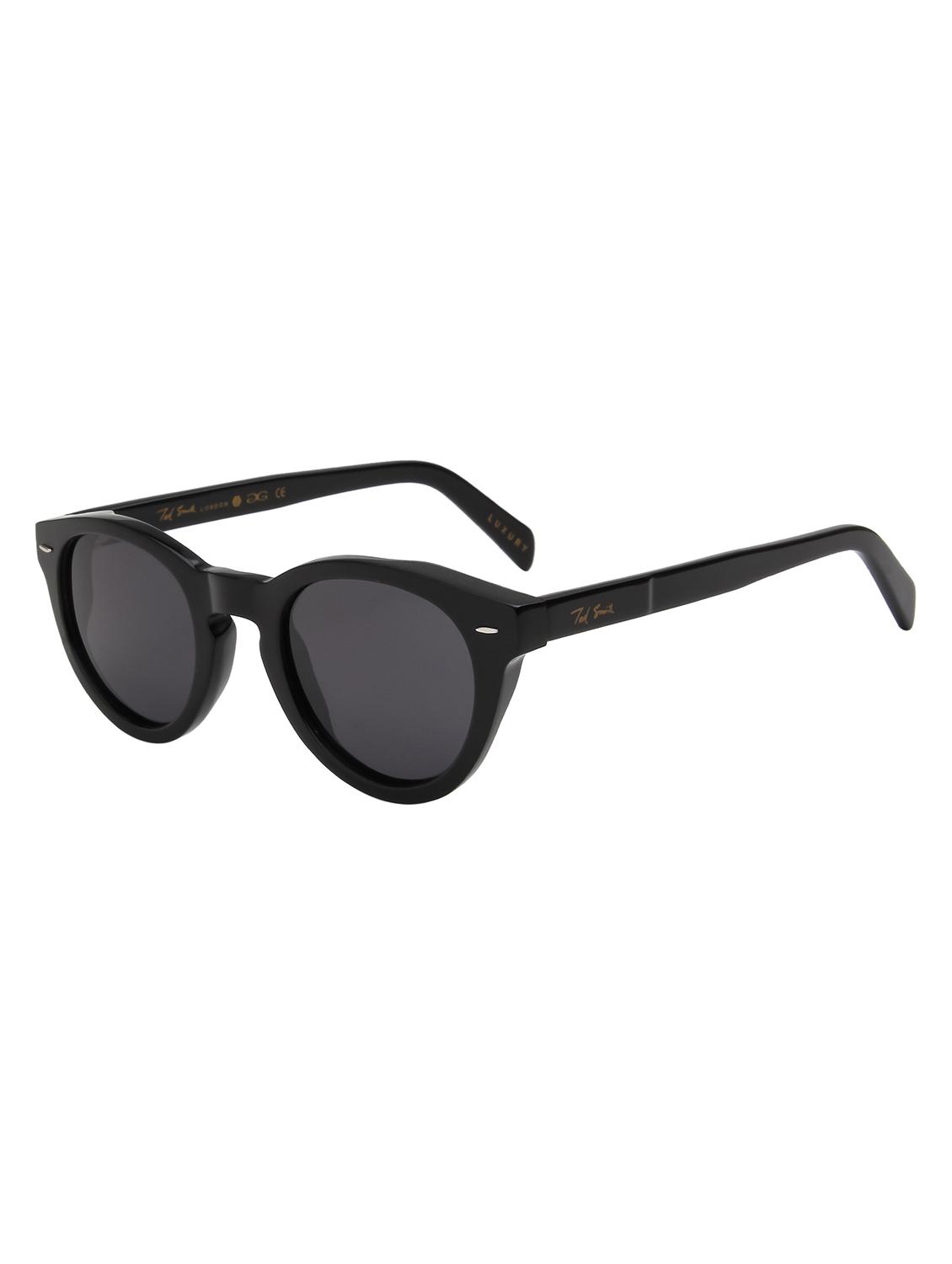 ted smith unisex black premium italian acetate sunglasses with polarized lenses. - 21766342 - Standard Image - 2