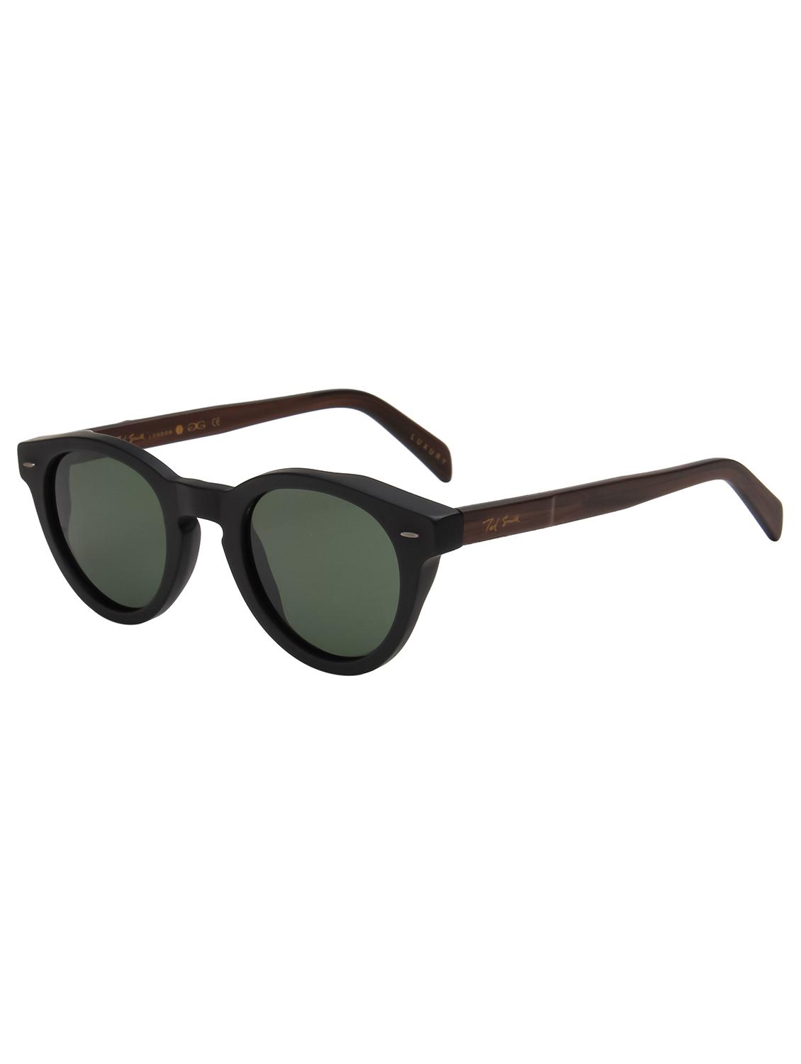 ted smith unisex green premium italian acetate sunglasses with polarized lenses. - 21766343 - Standard Image - 2