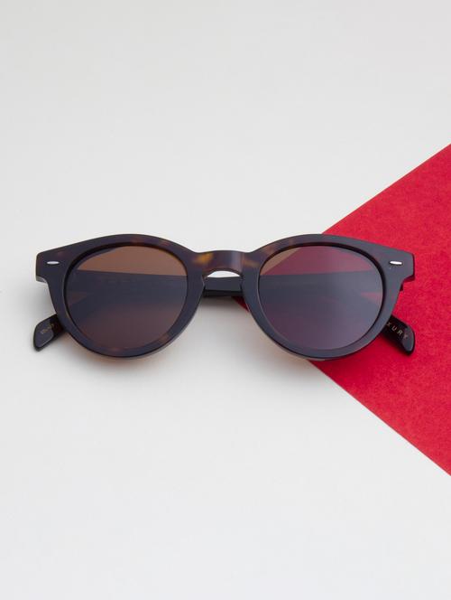 ted smith unisex brown premium italian acetate sunglasses with polarized lenses. - 21766344 - Standard Image - 0