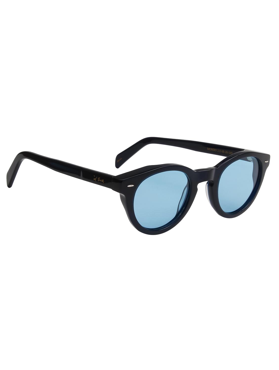 ted smith unisex blue premium italian acetate sunglasses with polarized lenses. - 21766345 - Standard Image - 2