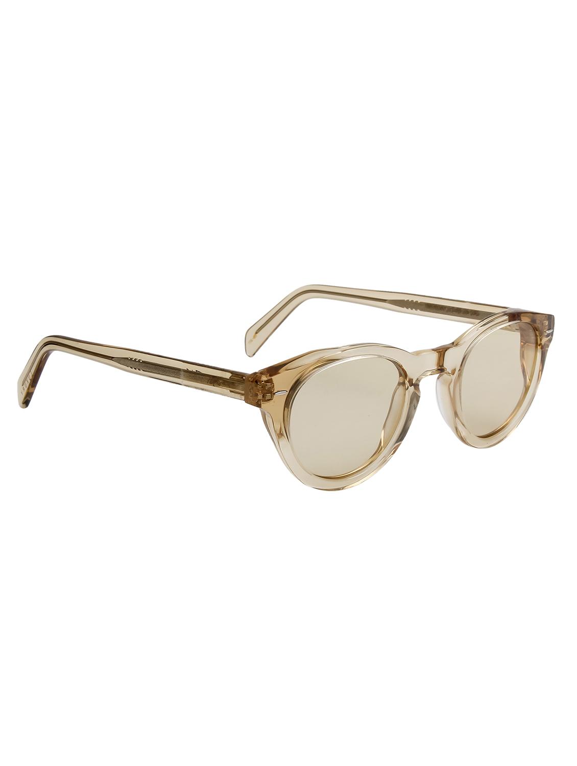 ted smith unisex light brown premium italian acetate sunglasses with polarized lenses. - 21766346 - Standard Image - 2