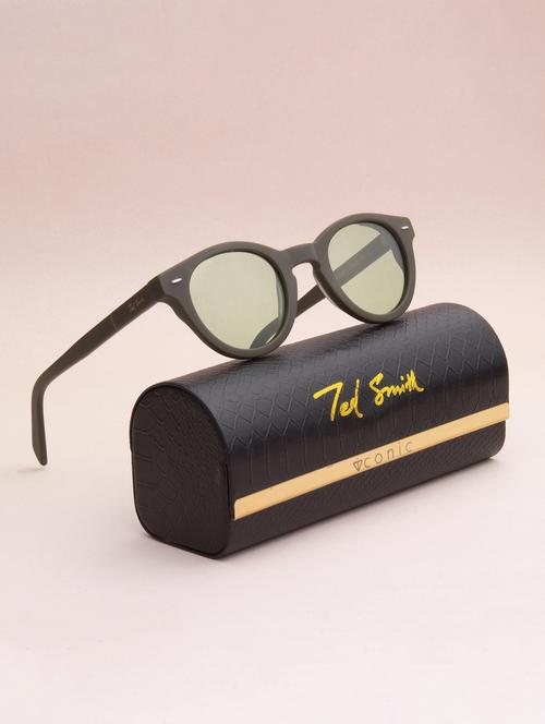 ted smith unisex candy green premium italian acetate sunglasses with polarized lenses. - 21766347 -  Standard Image - 0