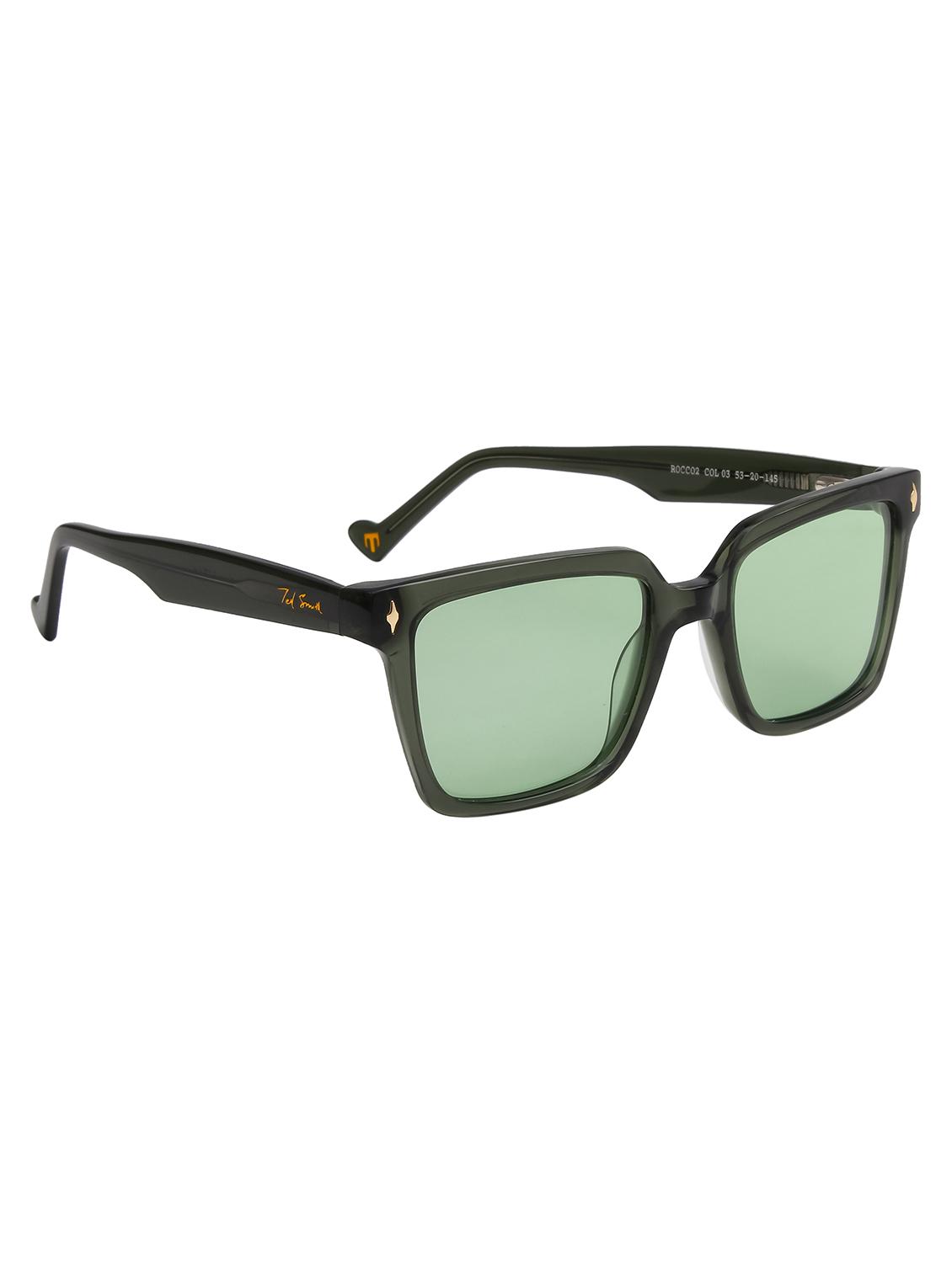 ted smith unisex candy green premium italian acetate sunglasses with polarized lenses. - 21766350 - Standard Image - 2