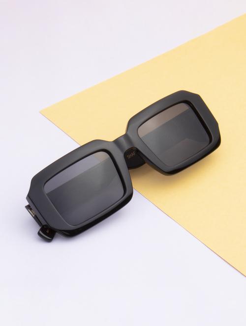 ted smith unisex black premium italian acetate sunglasses with polarized lenses. - 21766353 -  Standard Image - 0