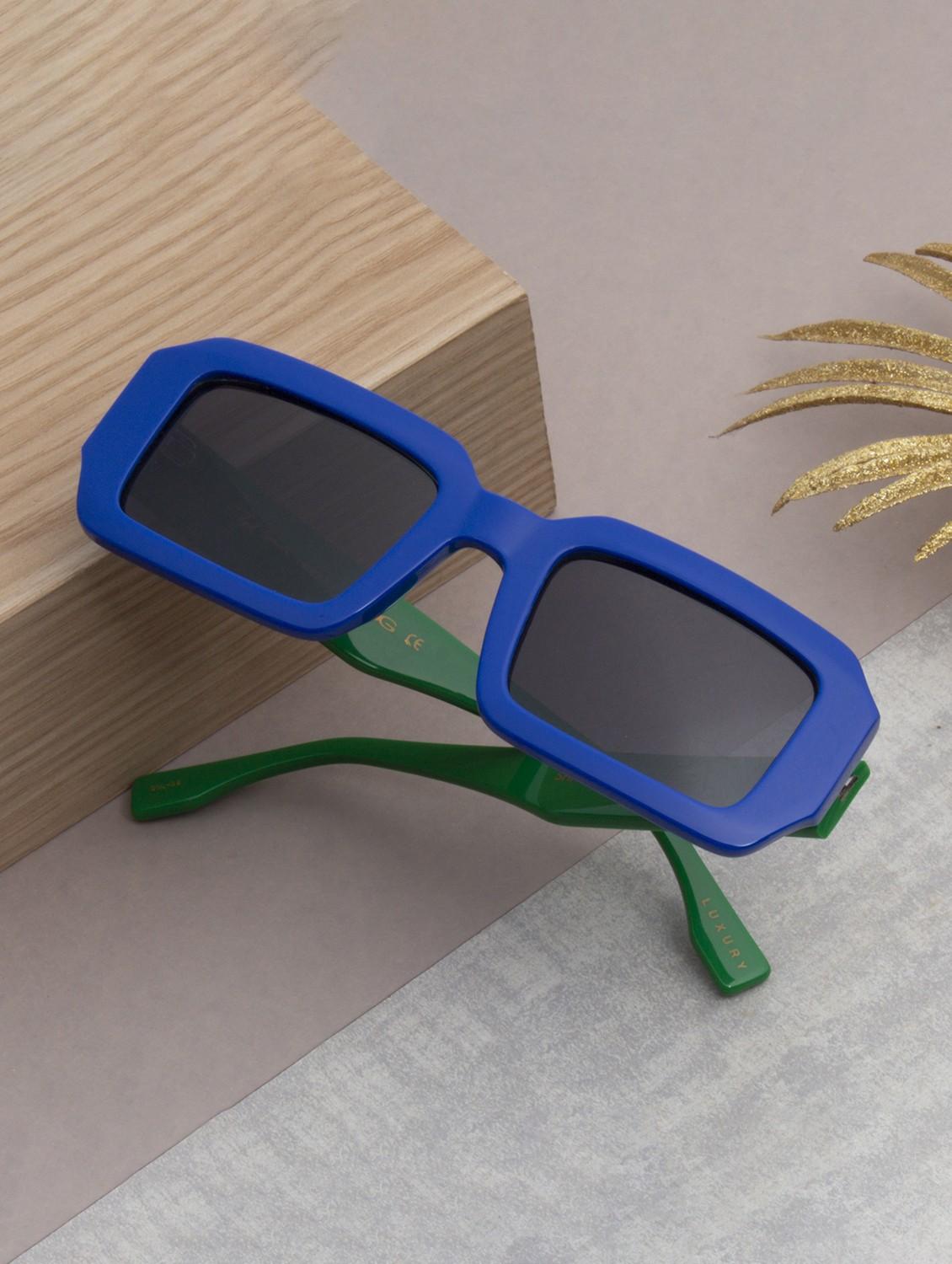 ted smith unisex black premium italian acetate sunglasses with polarized lenses. - 21766354 -  Zoom Image - 0