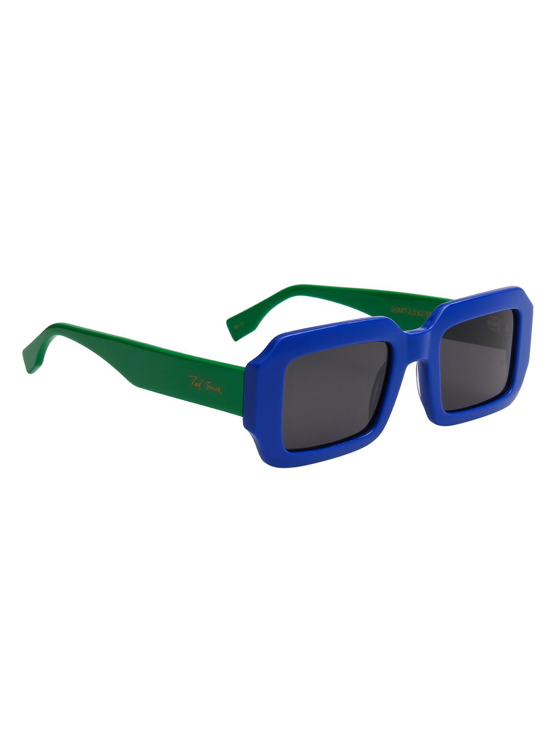 ted smith unisex black premium italian acetate sunglasses with polarized lenses. - 21766354 - Standard Image - 2