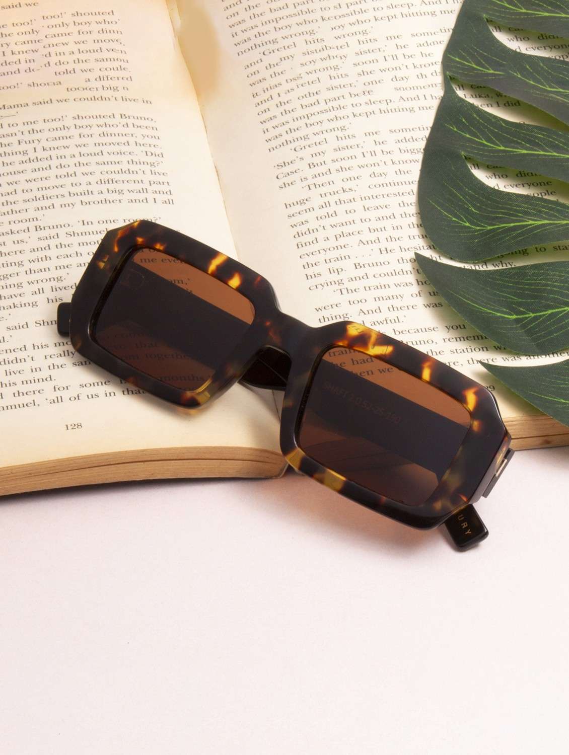 ted smith unisex brown premium italian acetate sunglasses with polarized lenses.