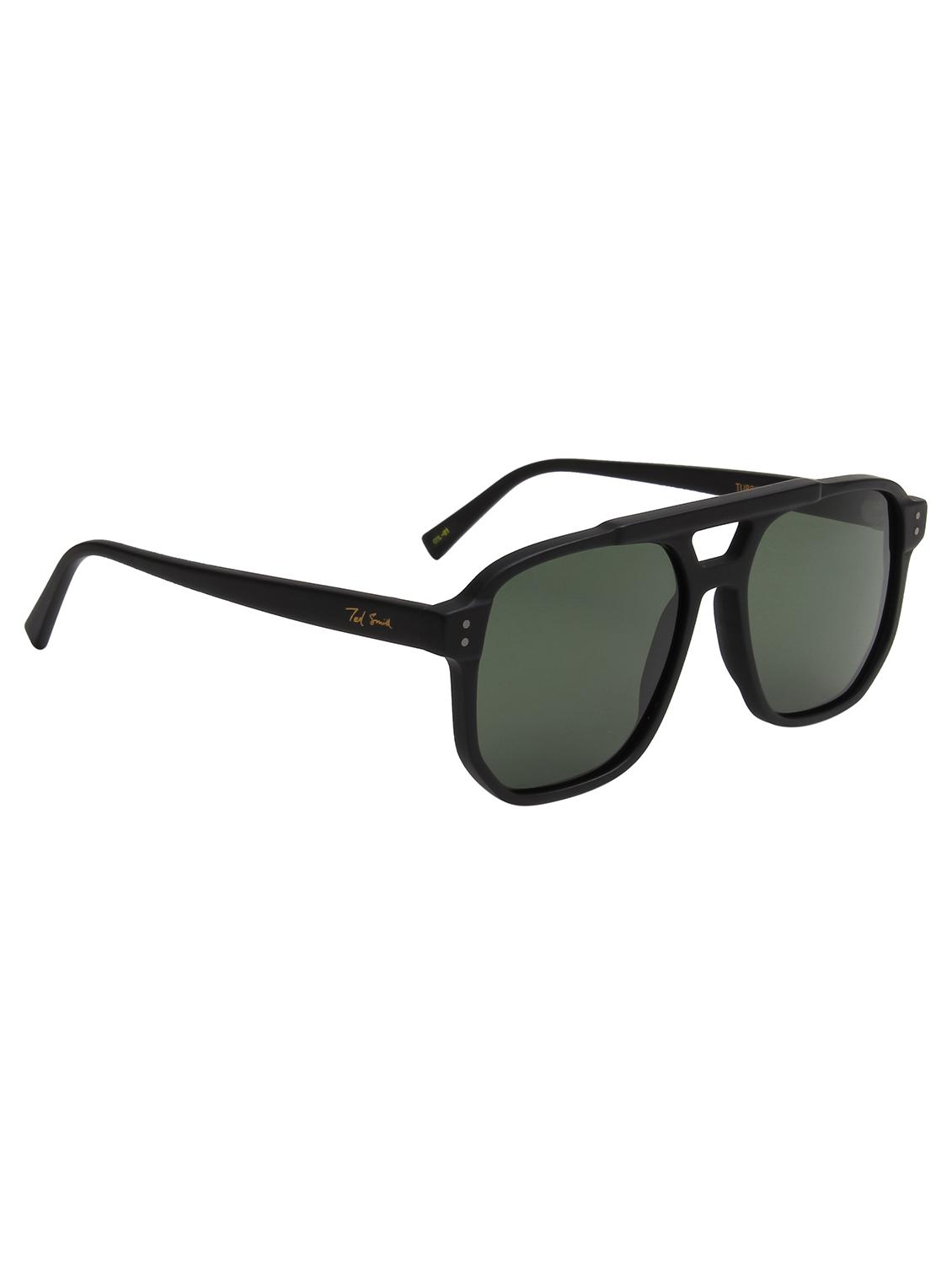 ted smith unisex green premium italian acetate sunglasses with polarized lenses. - 21766359 - Standard Image - 2
