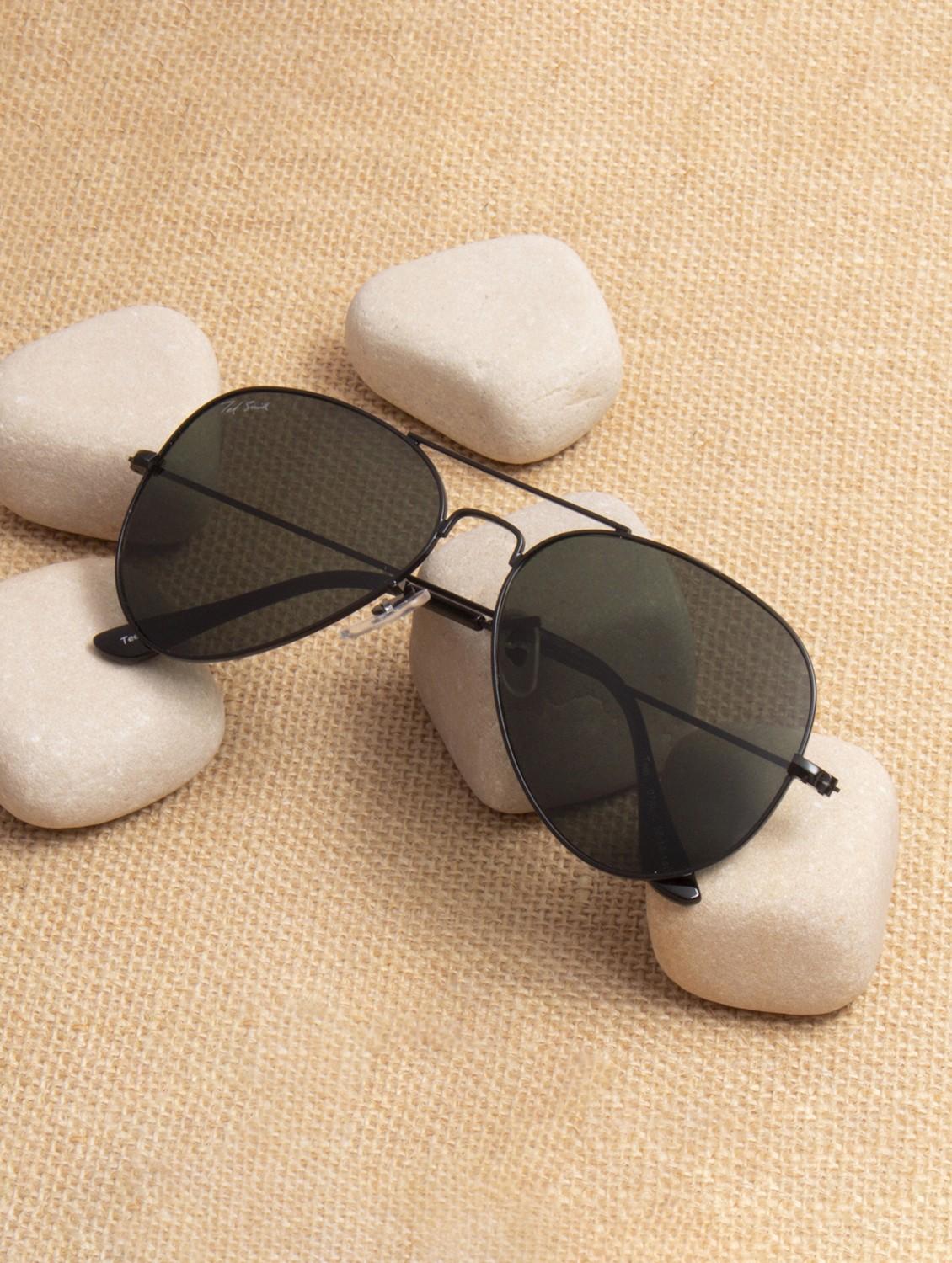 ted smith unisex green premium metal sunglasses with polarized lenses. - 21766368 -  Zoom Image - 0