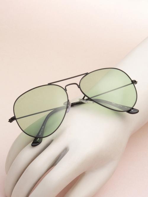 ted smith unisex candy green premium metal sunglasses with polarized lenses. - 21766371 - Standard Image - 0