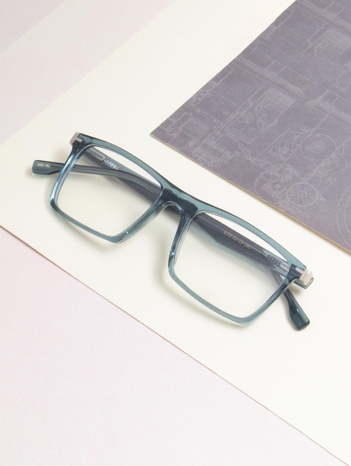 ted smith green rectangle premium italian frames for unisex - 21766388 -  Zoom Image - 0