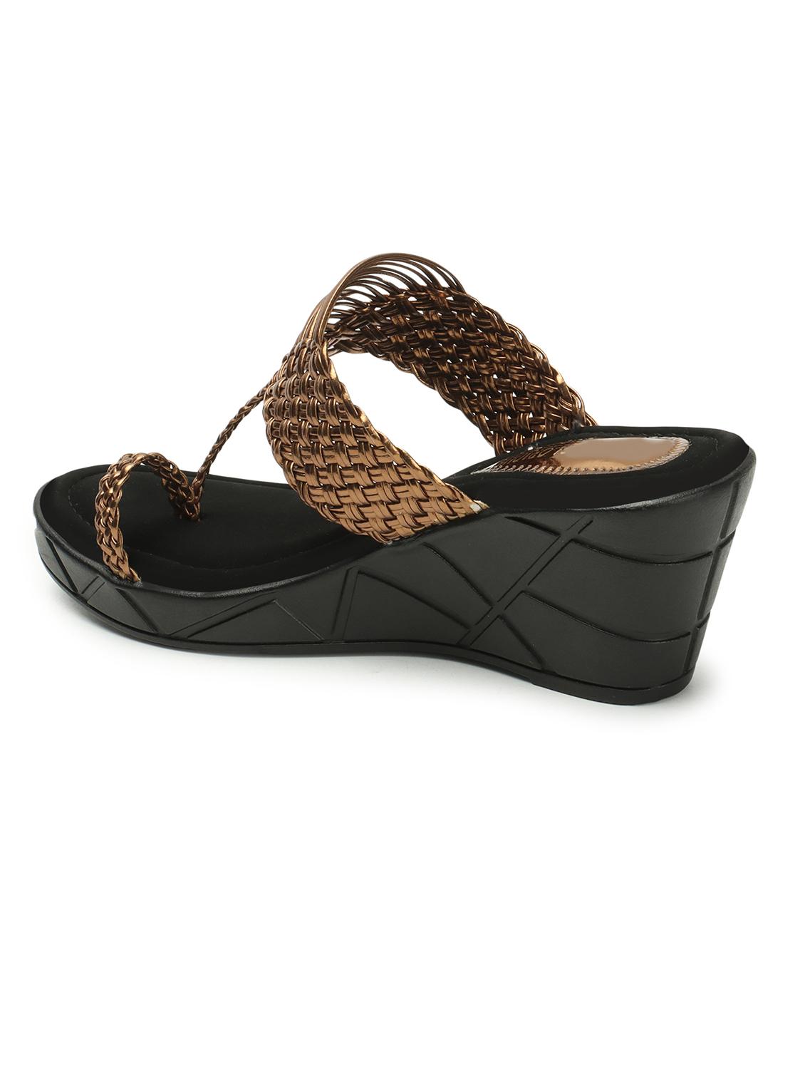 women textured one toe wedge - 21766419 - Standard Image - 2
