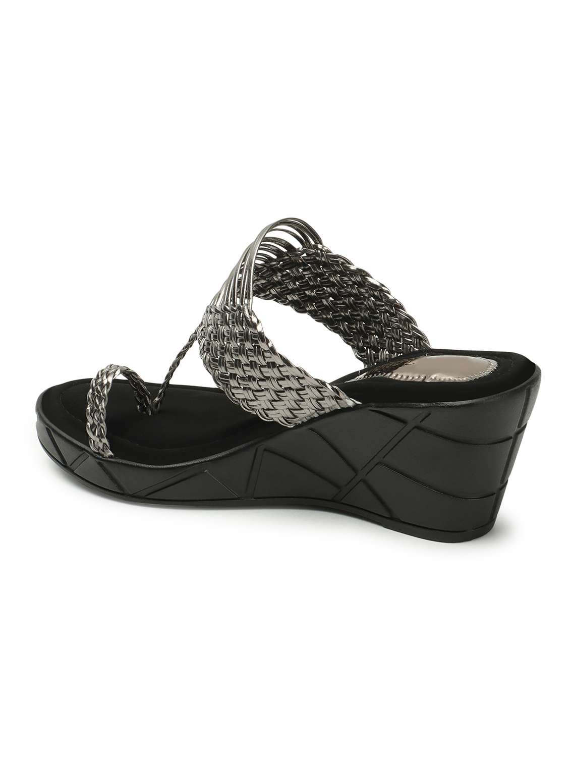 women textured one toe wedge - 21766420 - Standard Image - 2
