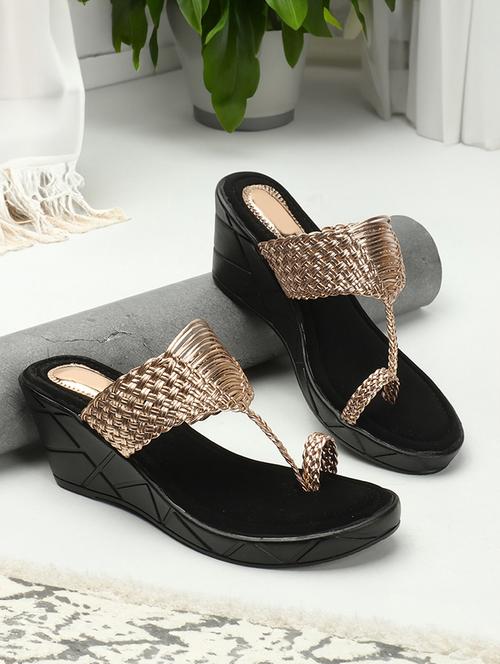 women textured one toe wedge - 21766421 -  Standard Image - 0