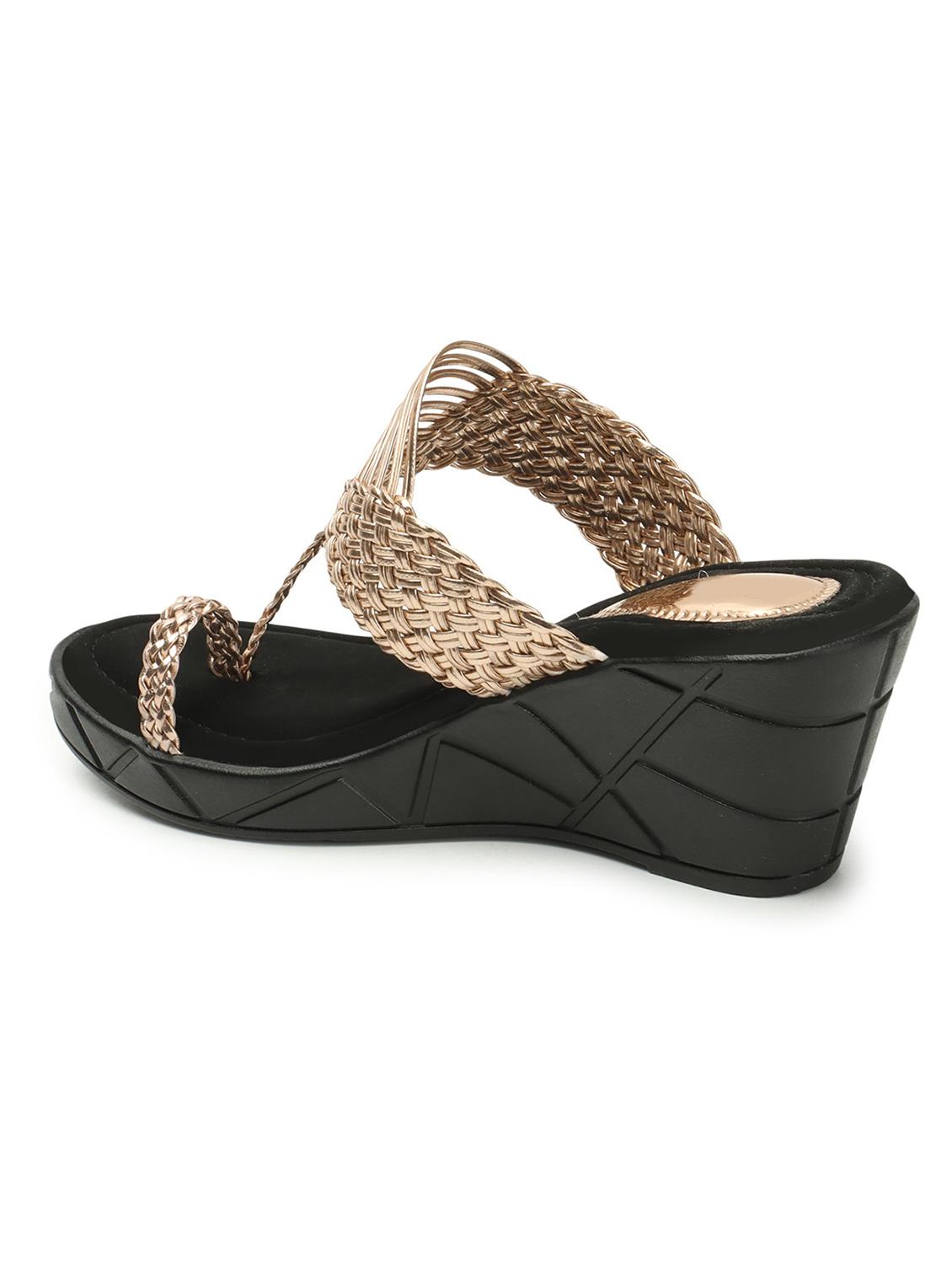 women textured one toe wedge - 21766421 - Standard Image - 2