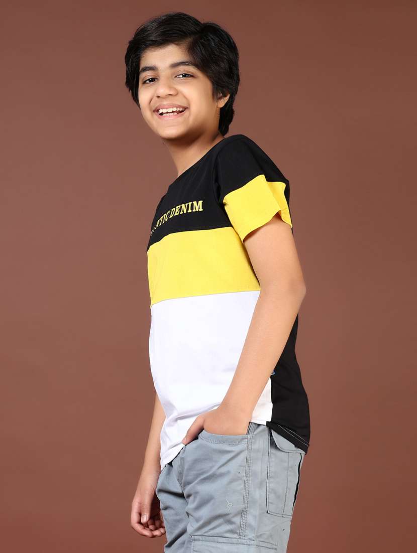 boys color block short sleeve t-shirt - 21766463 -  Standard Image - 2