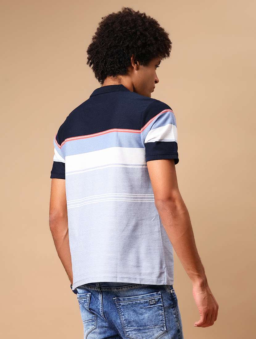 boys color blocked short sleeve regular fit polo t-shirt - 21766464 -  Standard Image - 2