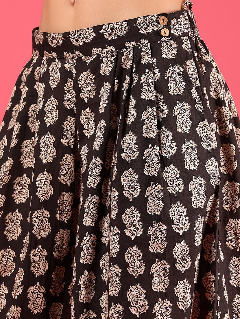 women printed mid rise flared palazzo - 21766469 - Standard Image - 2