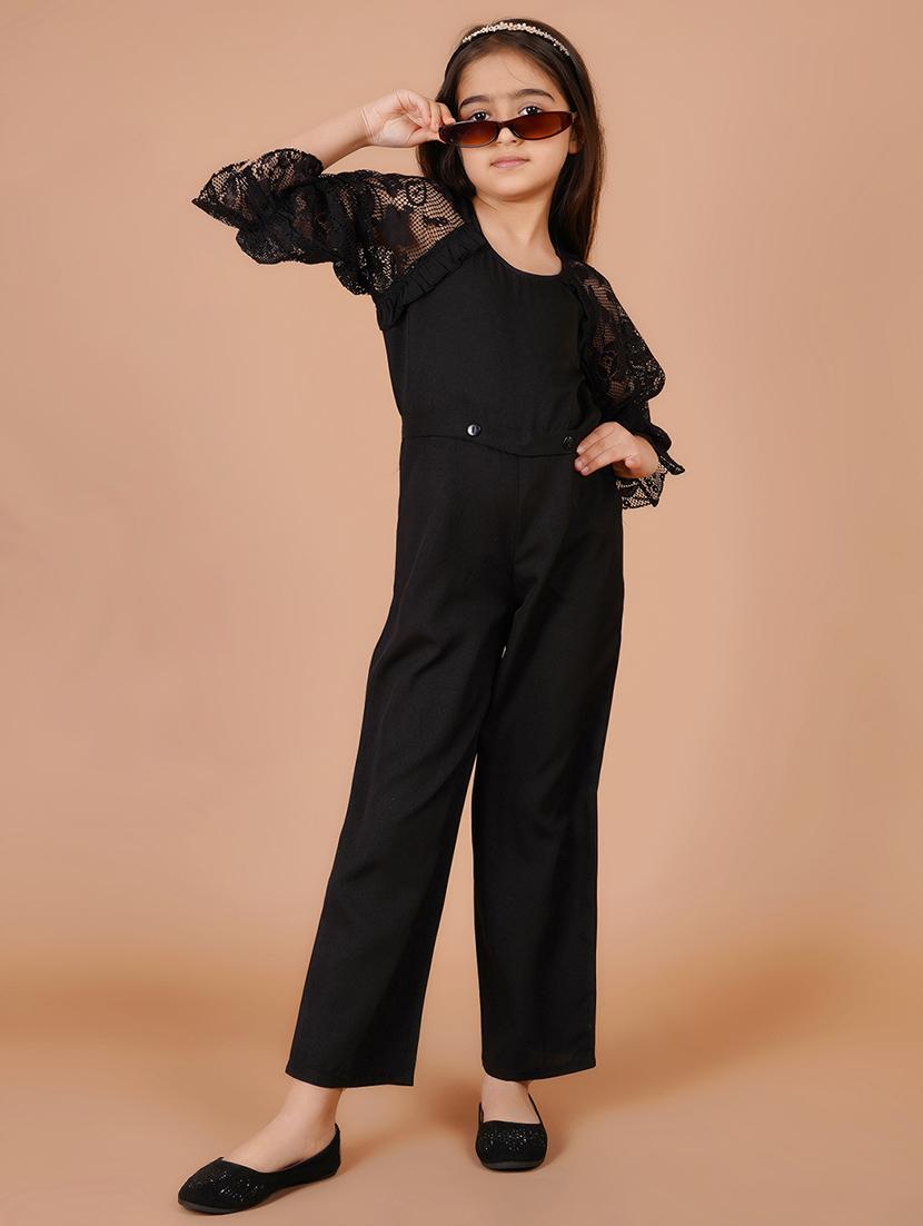 girls lace detailed full length jumpsuit  - 21766636 -  Zoom Image - 0