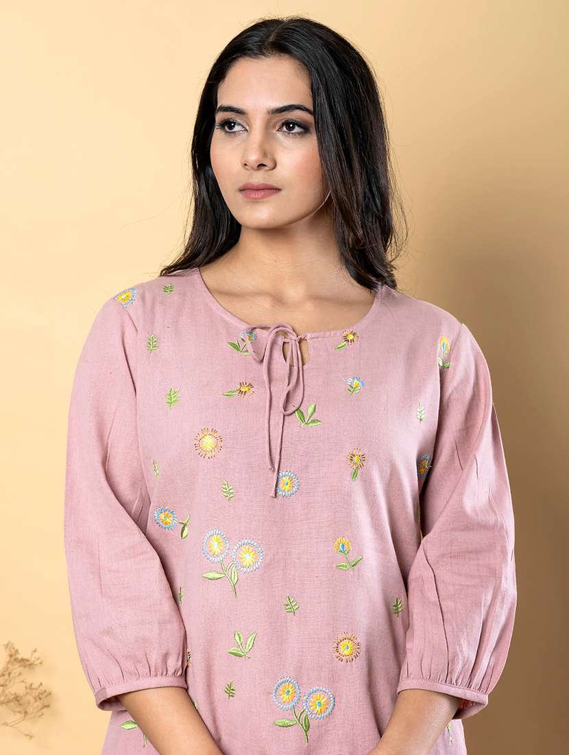 women three quarter sleeve ethnic co-ord set - 21766721 -  Standard Image - 2