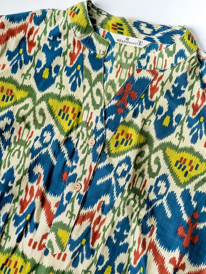 women three quarter sleeve ethnic co ord set - 21766733 -  Standard Image - 2