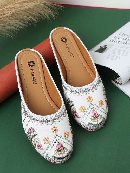 women embroidered slip on mule - 21767603 -  Standard Image - 0