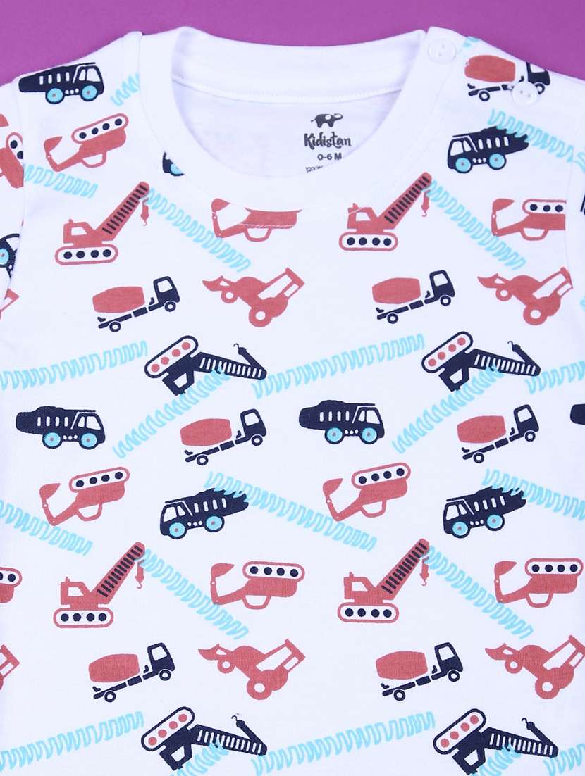 boys printed t-shirt and short set - 21767689 - Standard Image - 2