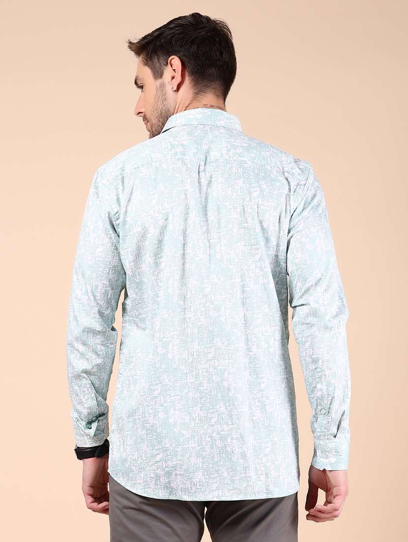 men printed long sleeve regular fit casual shirt - 21767708 - Standard Image - 2