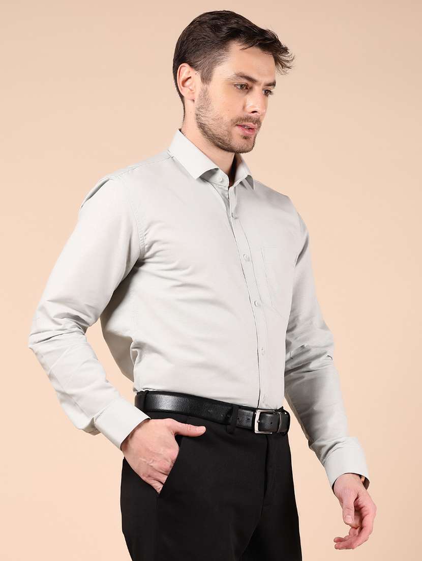men solid long sleeve formal shirt - 21767775 -  Standard Image - 2