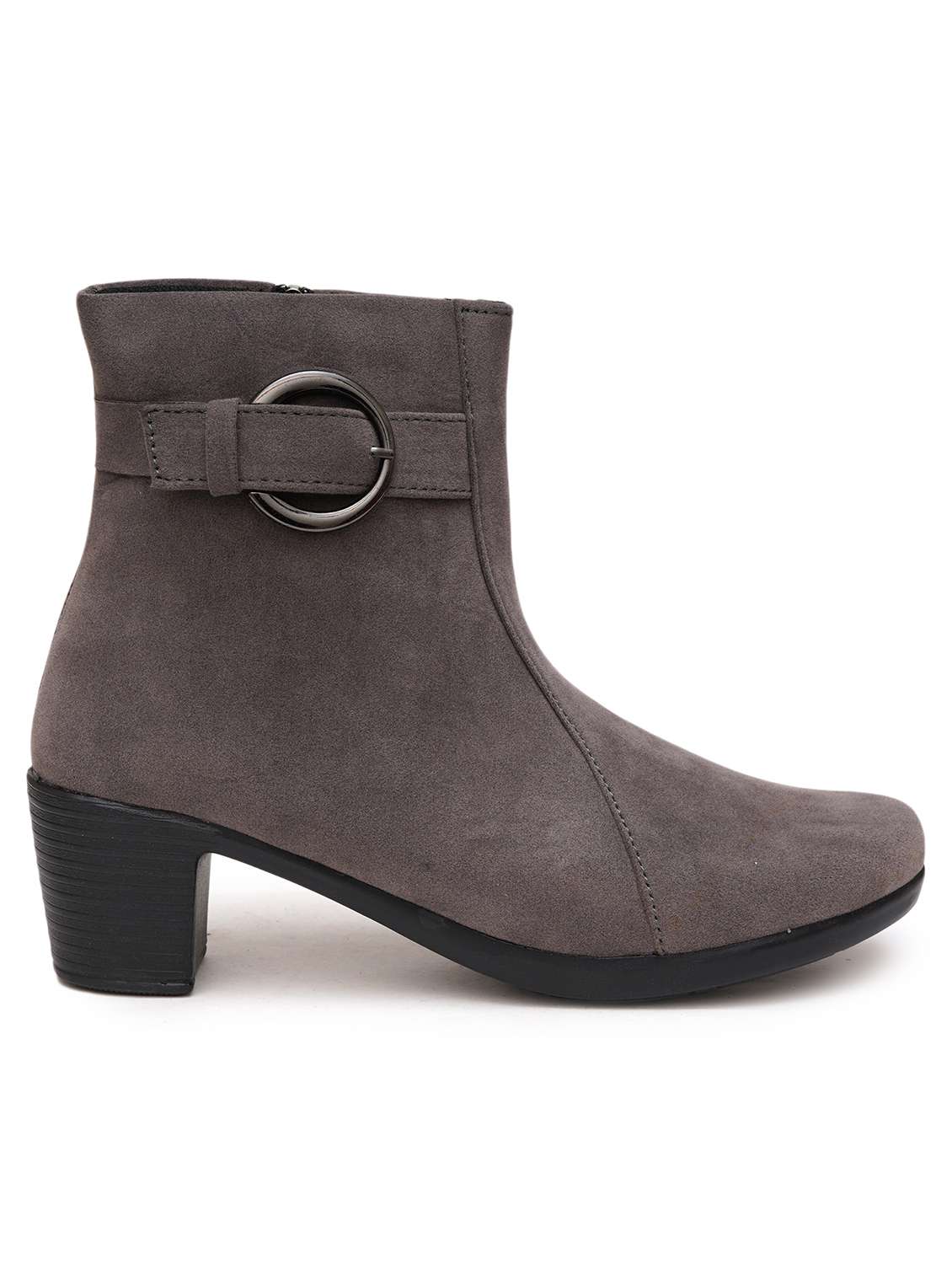 women solid slip on ankle boots - 21768076 -  Standard Image - 2