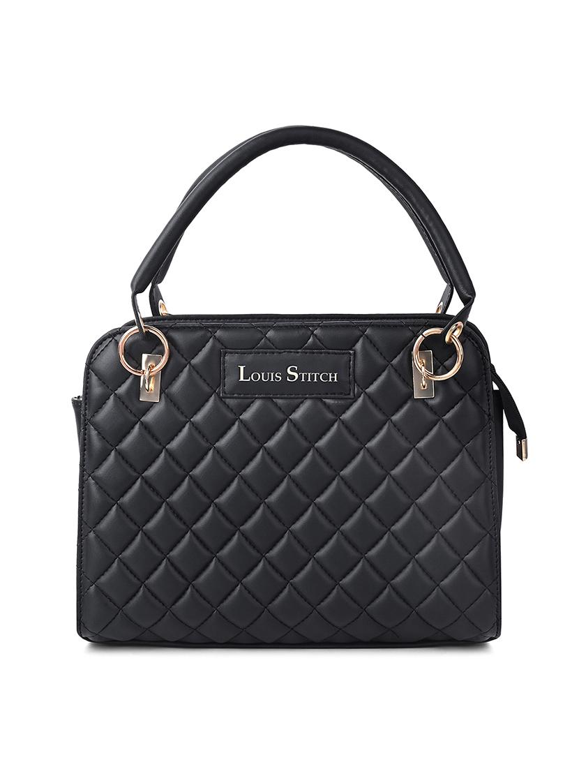 women black textured handbag - 21768085 - Standard Image - 2