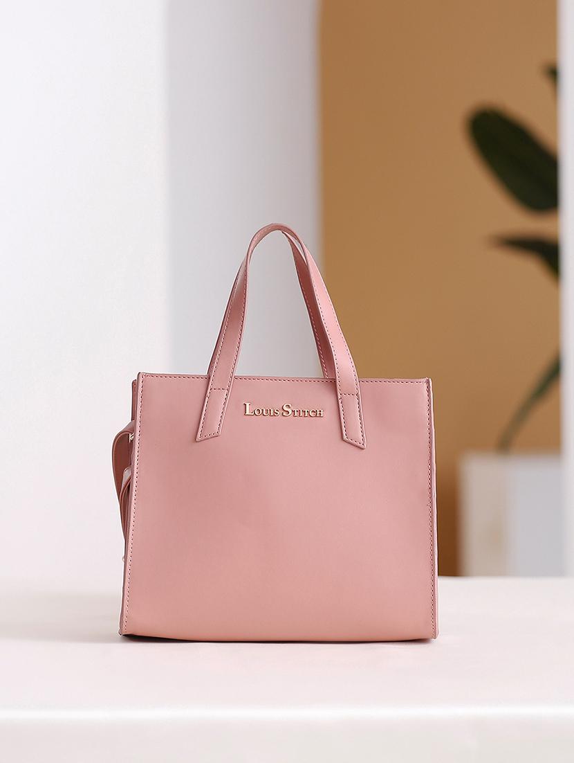 women pink solid handbag - 21768096 -  Zoom Image - 0