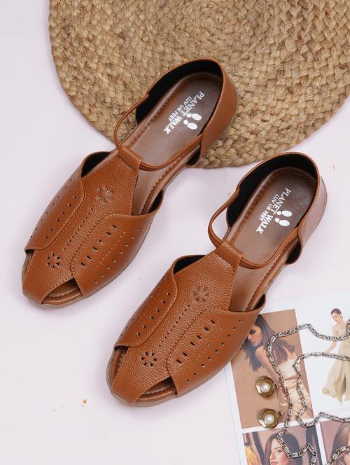 women tan closed back sandal - 21768144 - Standard Image - 0