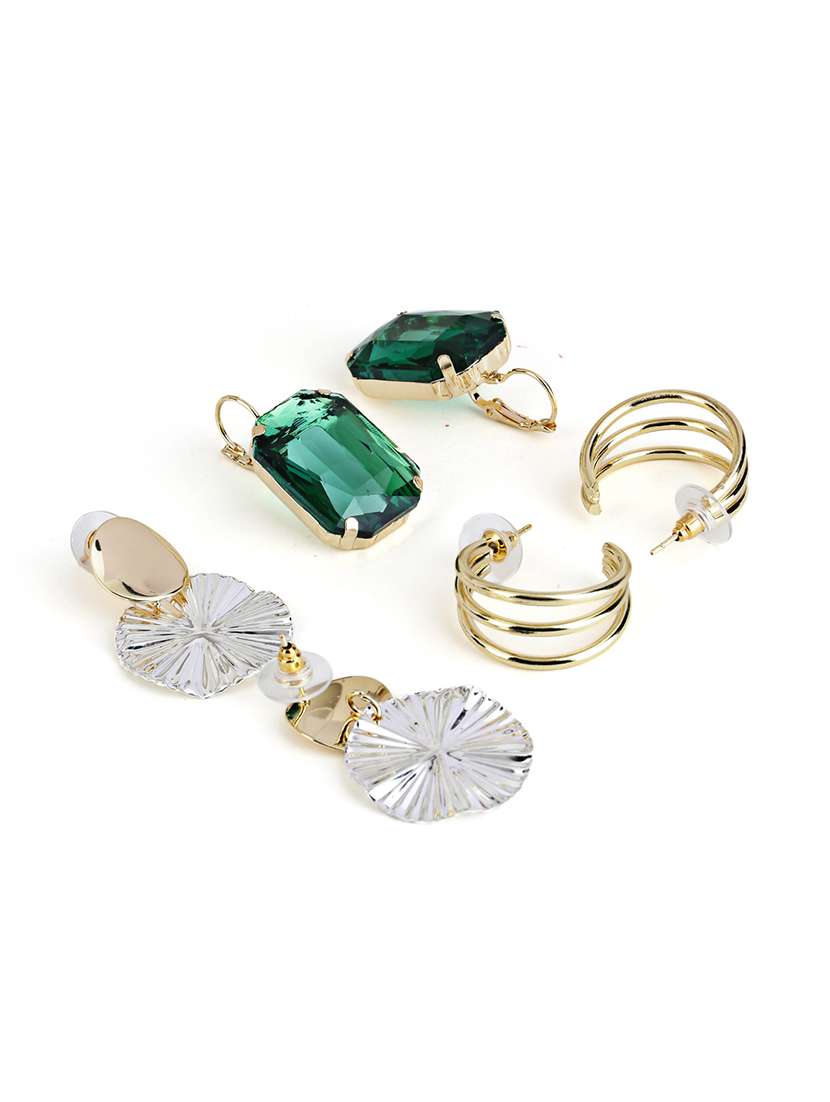 dual tone alloy party wear earrings