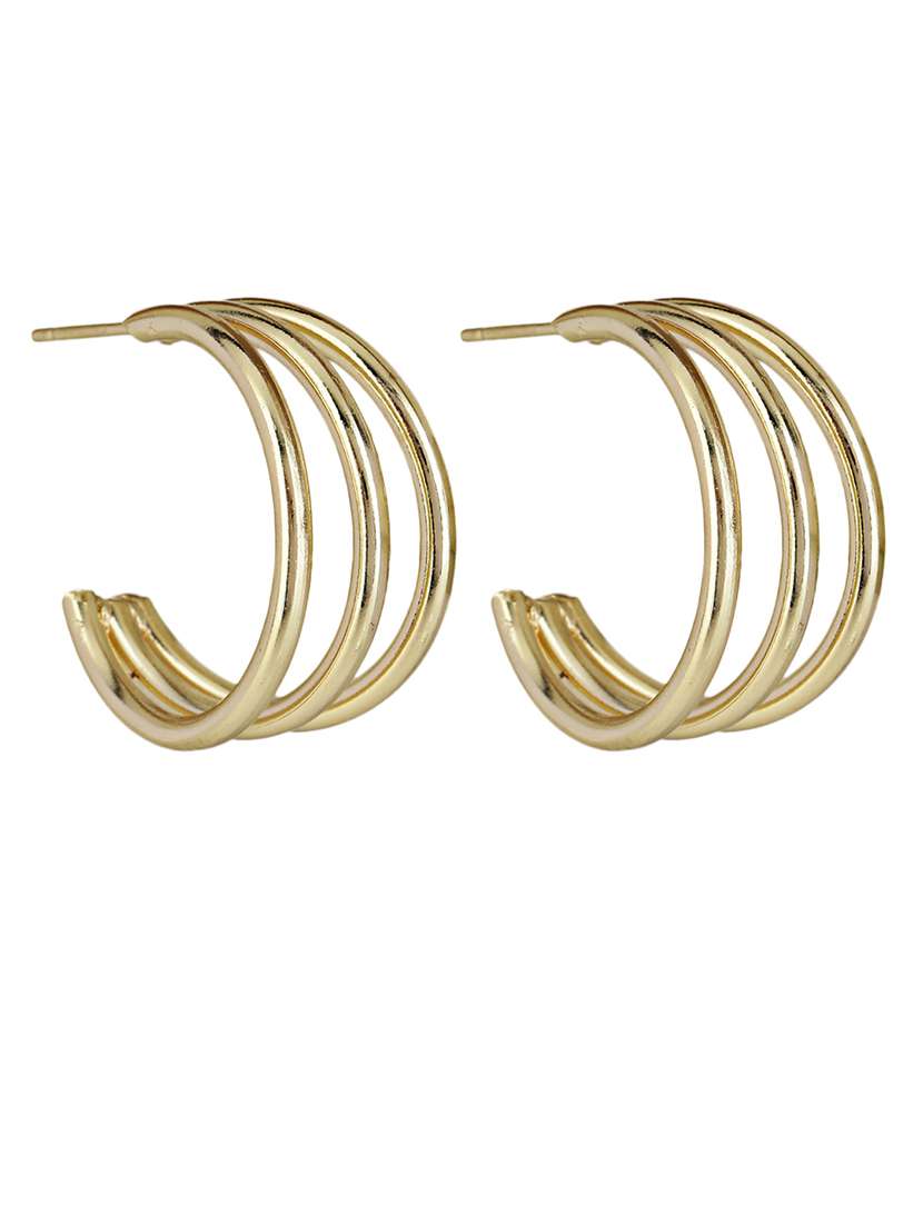 dual tone alloy party wear earrings - 21773928 - Standard Image - 2