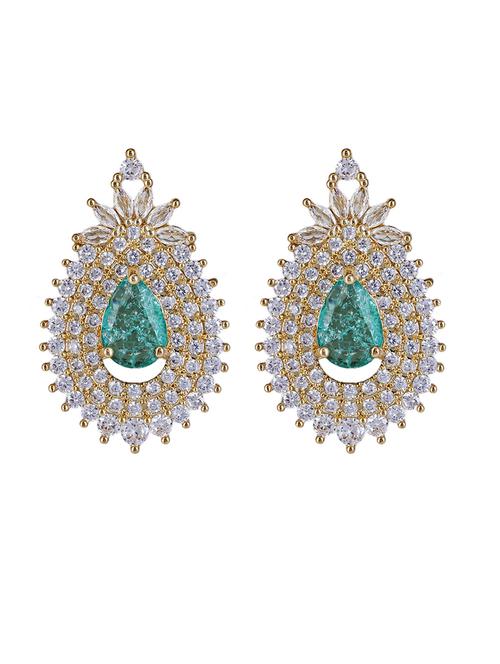 alloy studs party earrings with stone - 21774047 - Standard Image - 0