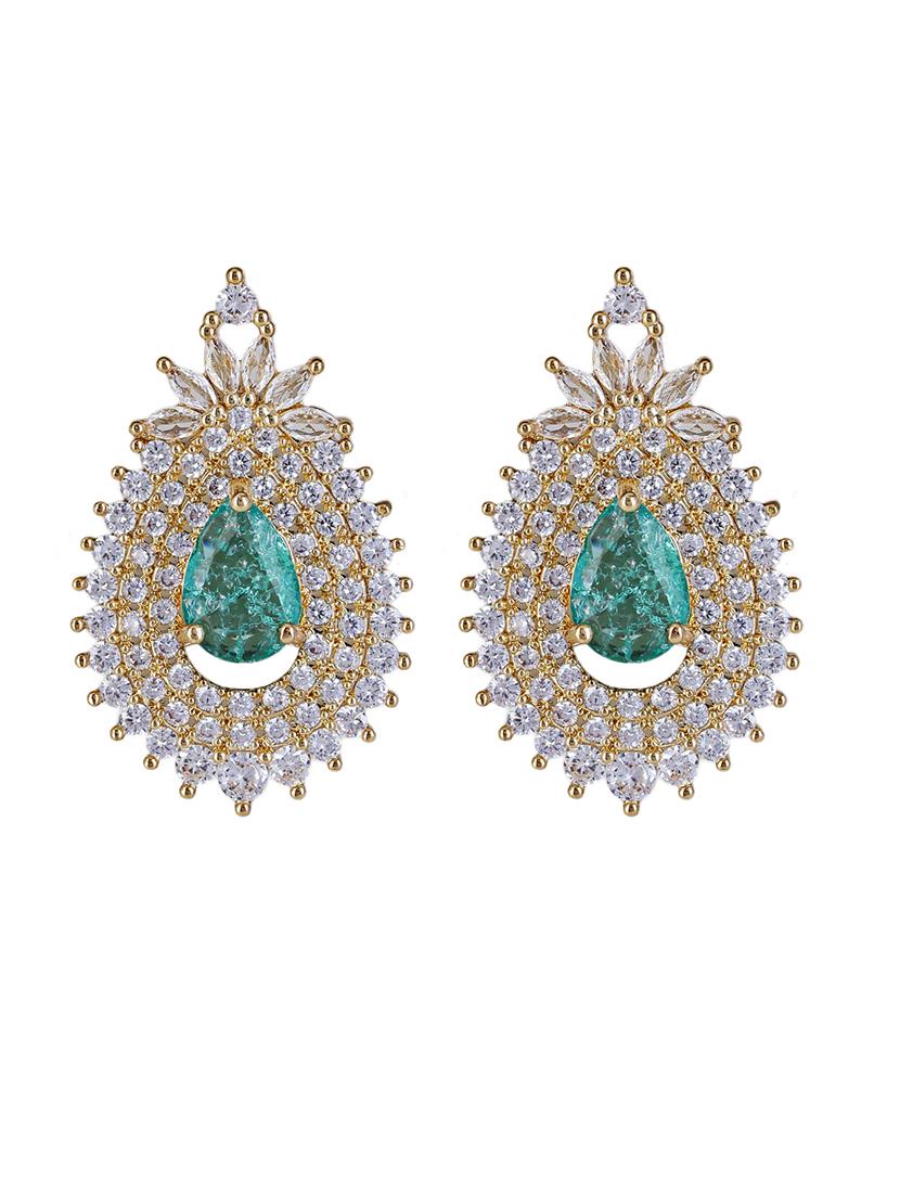 alloy studs party earrings with stone - 21774047 - Zoom Image - 0