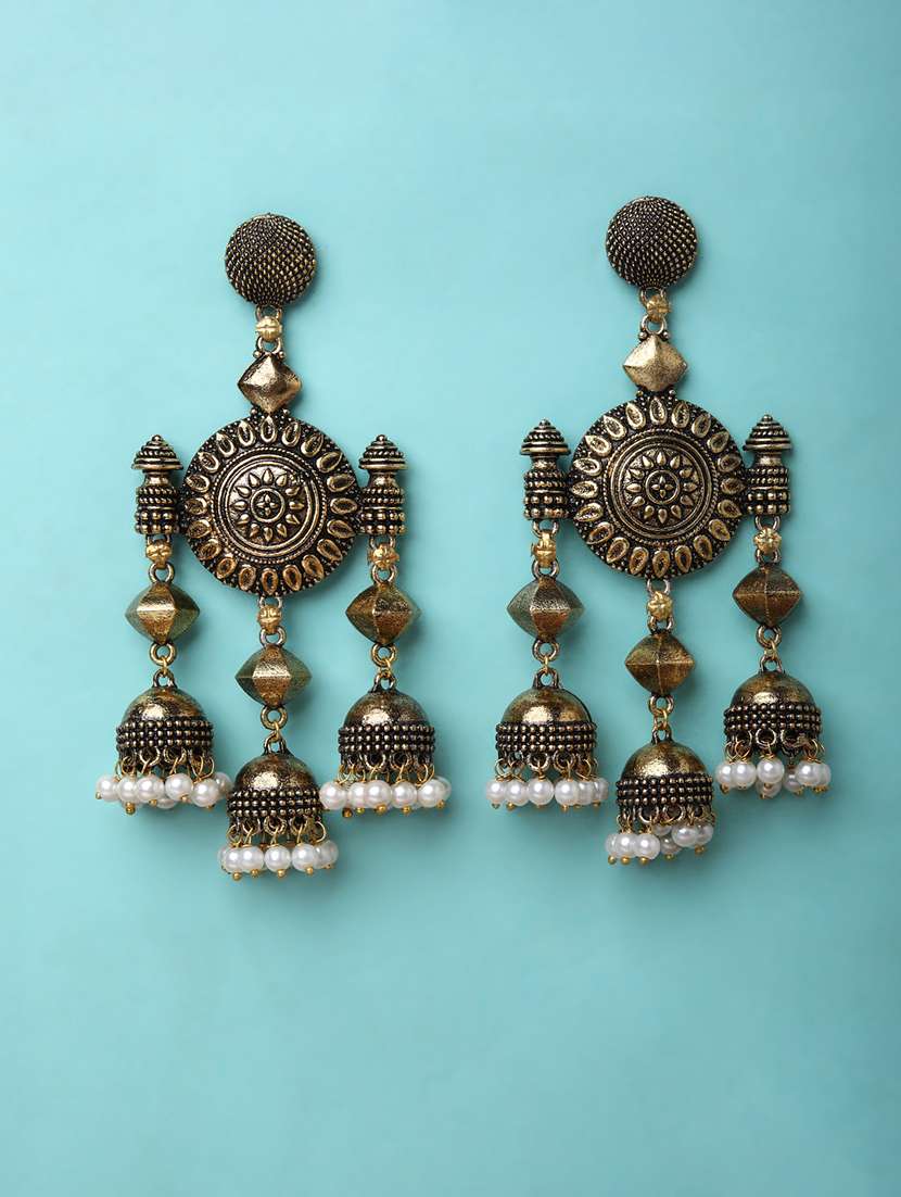 traditional jhumka earrings - 21774095 -  Zoom Image - 0