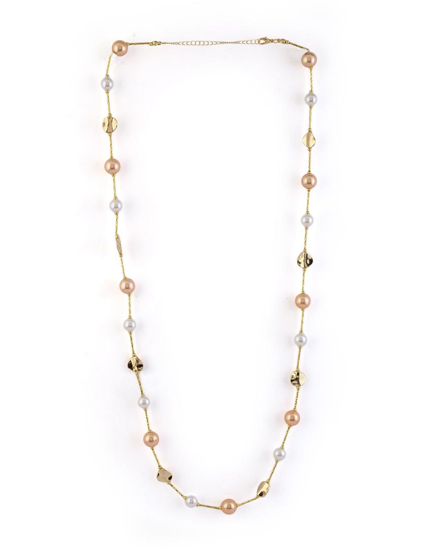 alloy gold beaded necklace - 21774105 - Zoom Image - 0