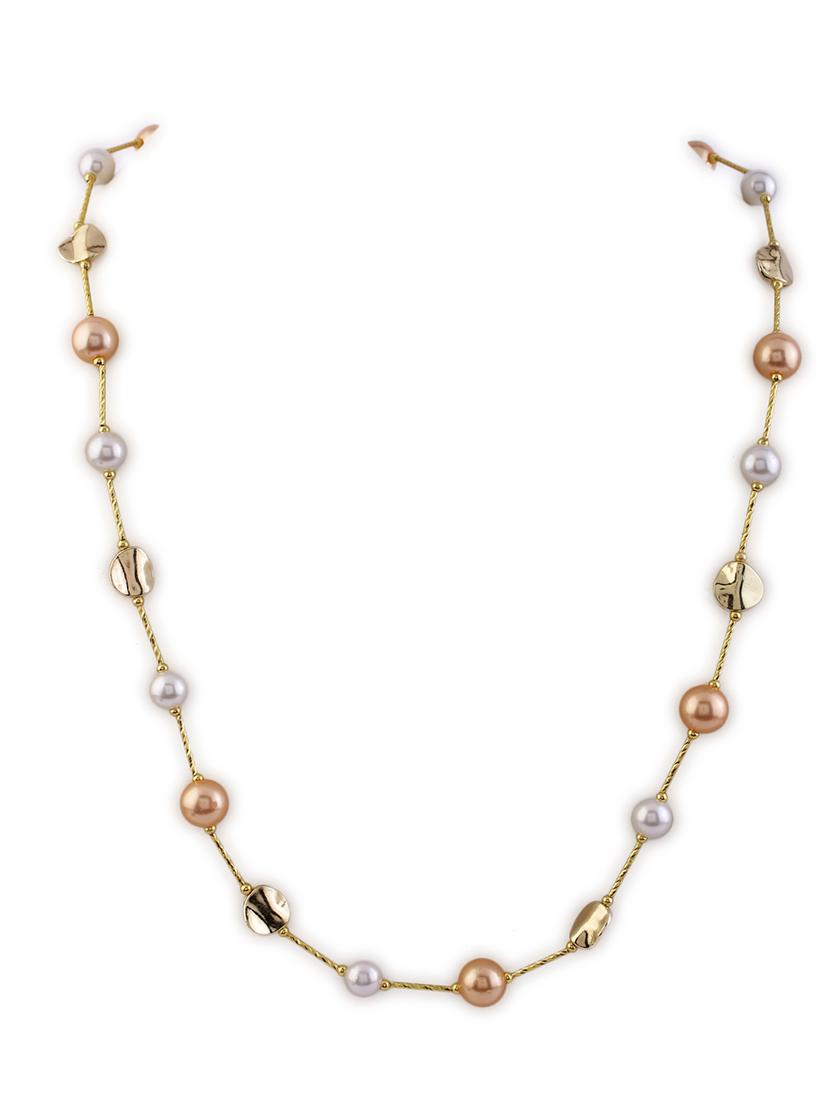 alloy gold beaded necklace - 21774105 - Standard Image - 2