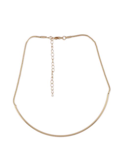 gold plated minimal necklace - 21774111 - Standard Image - 0