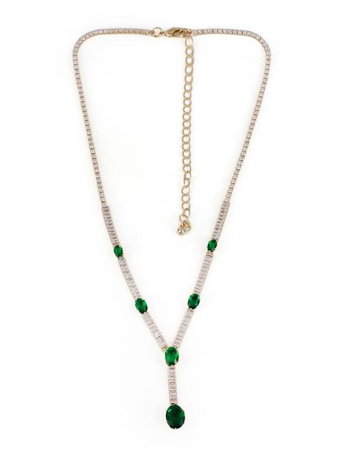green necklace with earing set - 21774121 - Standard Image - 0