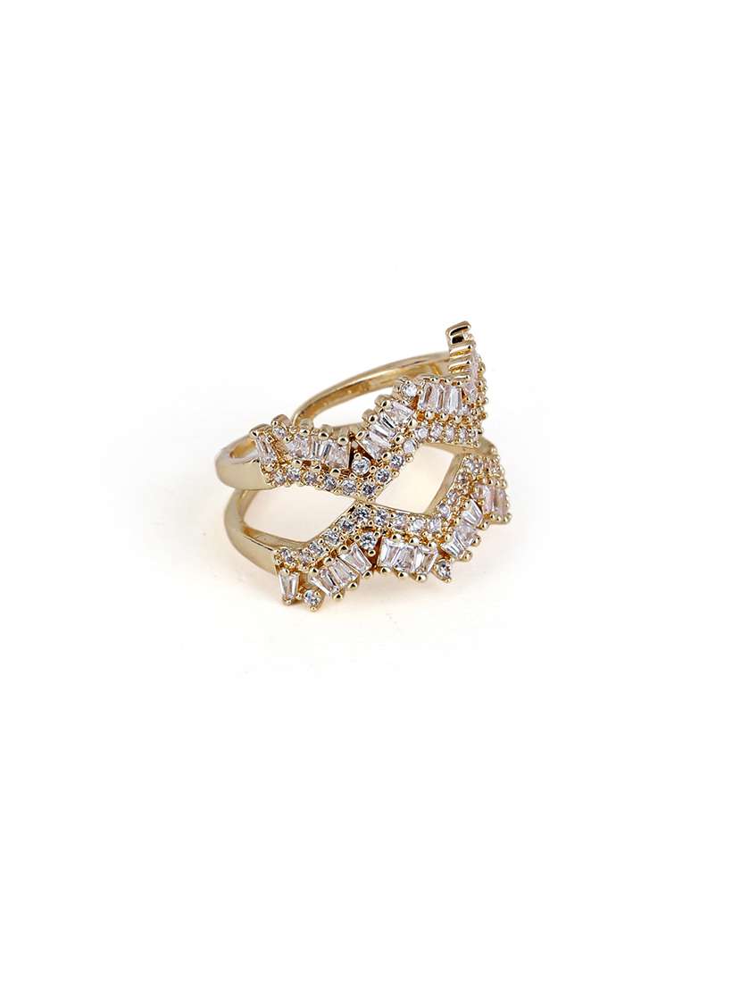 gold alloy finger ring party wear