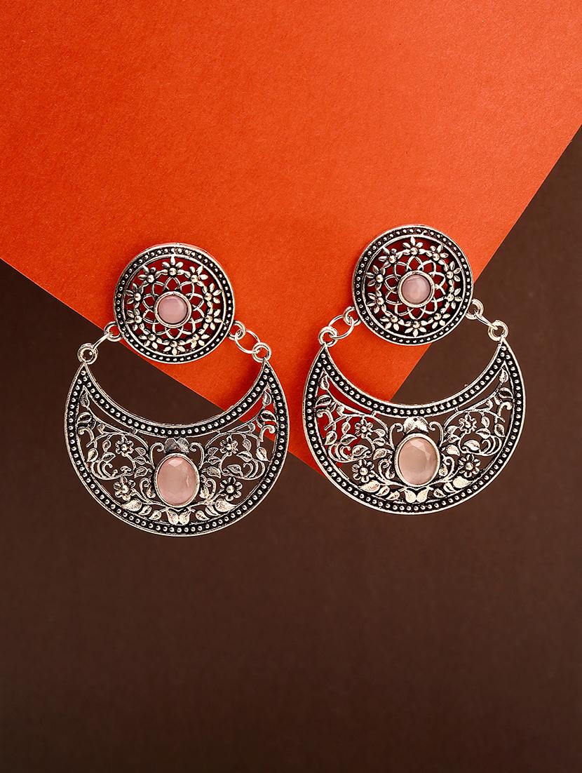 pink alloy chandellier earring - 21775345 - Zoom Image - 0