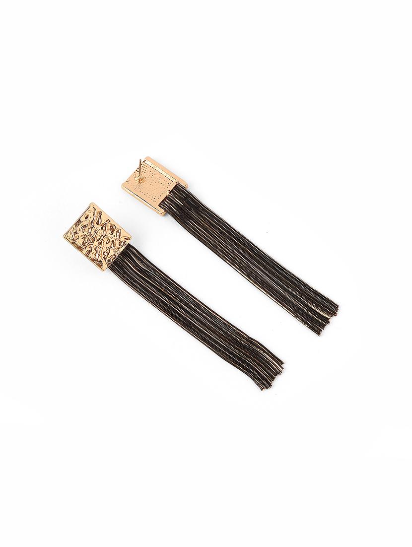 alloy gold tassel earring - 21775404 - Standard Image - 2