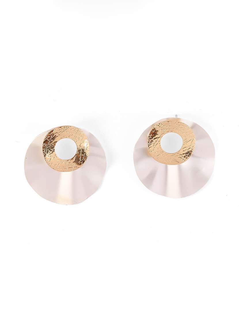 silver alloy stud earrings party wear jewellery - 21775420 -  Standard Image - 2