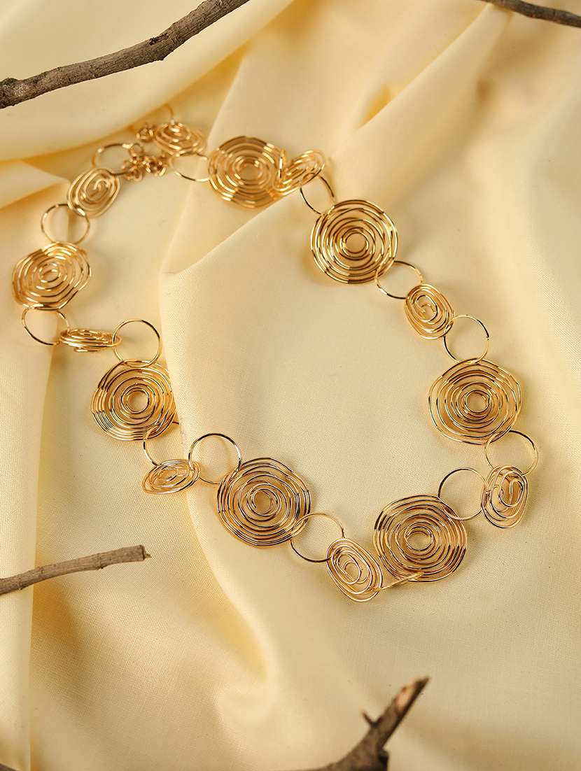 gold alloy fashion party wear necklace