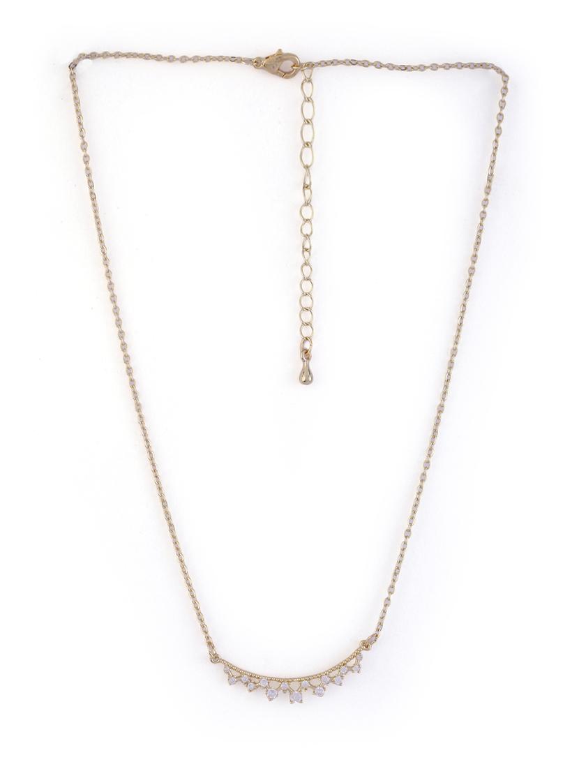 alloy gold necklace earring jewellery set - 21775560 - Zoom Image - 0