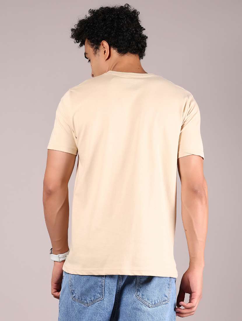 men front print round neck regular fit t-shirt - 21784500 -  Standard Image - 2